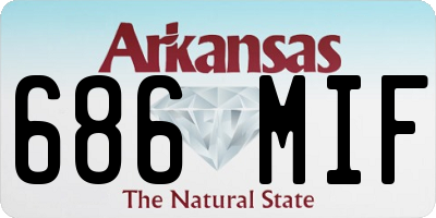 AR license plate 686MIF