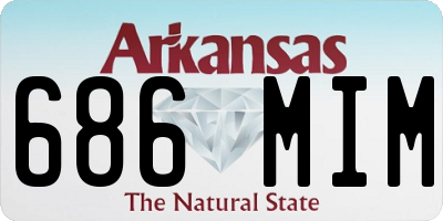 AR license plate 686MIM