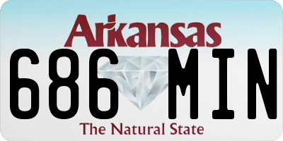 AR license plate 686MIN