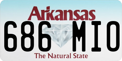 AR license plate 686MIO