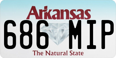 AR license plate 686MIP
