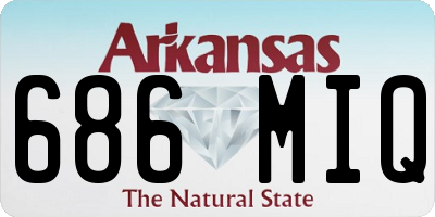 AR license plate 686MIQ
