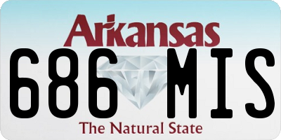 AR license plate 686MIS