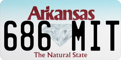 AR license plate 686MIT