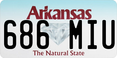 AR license plate 686MIU