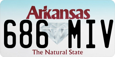 AR license plate 686MIV