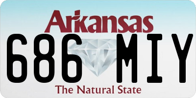 AR license plate 686MIY