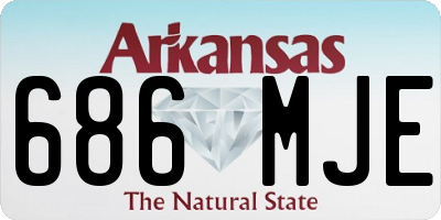 AR license plate 686MJE