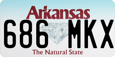 AR license plate 686MKX