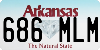 AR license plate 686MLM