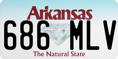 AR license plate 686MLV
