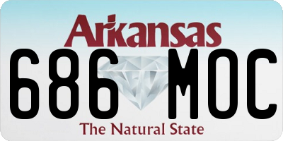 AR license plate 686MOC