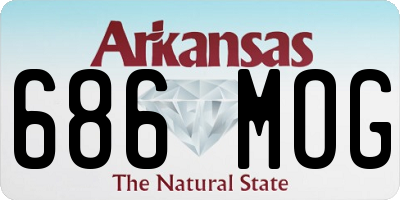 AR license plate 686MOG