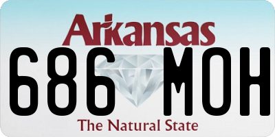 AR license plate 686MOH