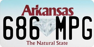 AR license plate 686MPG