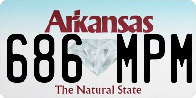 AR license plate 686MPM