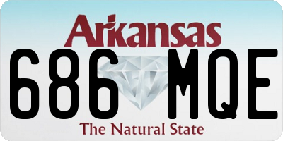 AR license plate 686MQE