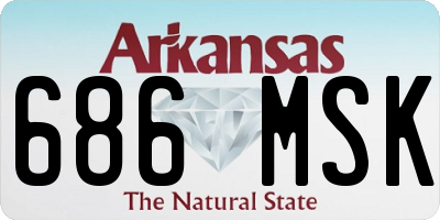 AR license plate 686MSK