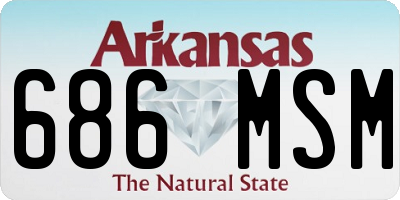 AR license plate 686MSM