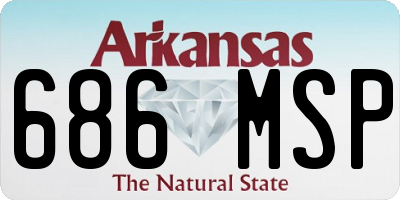 AR license plate 686MSP