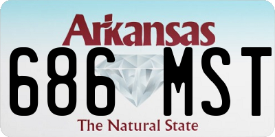 AR license plate 686MST