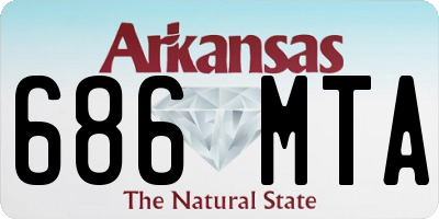 AR license plate 686MTA