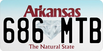 AR license plate 686MTB
