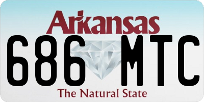 AR license plate 686MTC