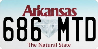 AR license plate 686MTD