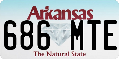 AR license plate 686MTE