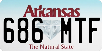 AR license plate 686MTF