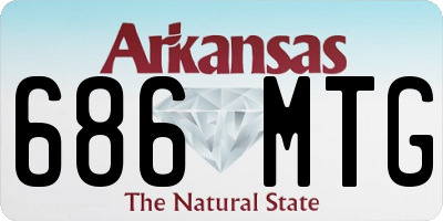 AR license plate 686MTG