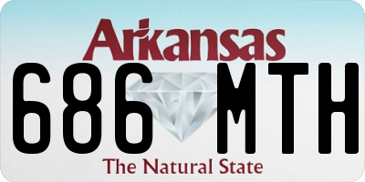 AR license plate 686MTH