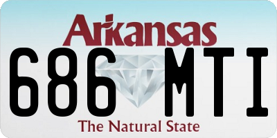 AR license plate 686MTI