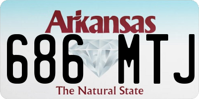 AR license plate 686MTJ