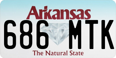 AR license plate 686MTK