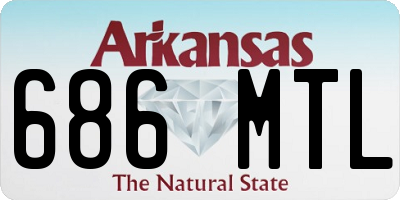 AR license plate 686MTL