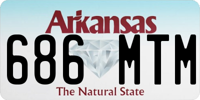 AR license plate 686MTM