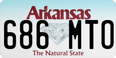 AR license plate 686MTO