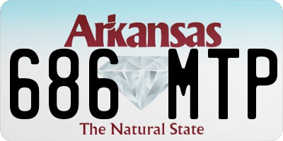 AR license plate 686MTP