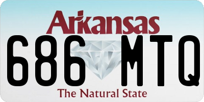 AR license plate 686MTQ