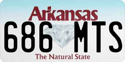 AR license plate 686MTS