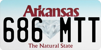 AR license plate 686MTT