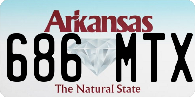 AR license plate 686MTX