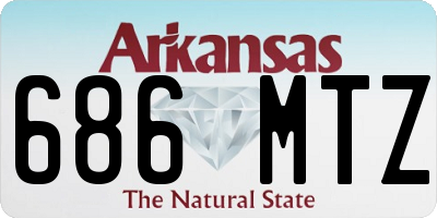AR license plate 686MTZ