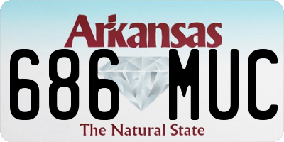 AR license plate 686MUC