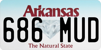 AR license plate 686MUD