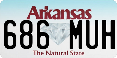 AR license plate 686MUH