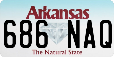 AR license plate 686NAQ