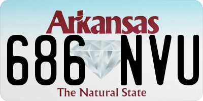 AR license plate 686NVU